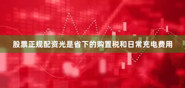 股票正规配资光是省下的购置税和日常充电费用